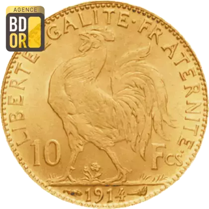 La Pièce D'or De 10 Francs Or 1907 Coq Marianne Demi Napoléon. - Vaor La Pièce D'or De 10 Francs Or 1907 Coq Marianne Demi Napoléon. - Vaor