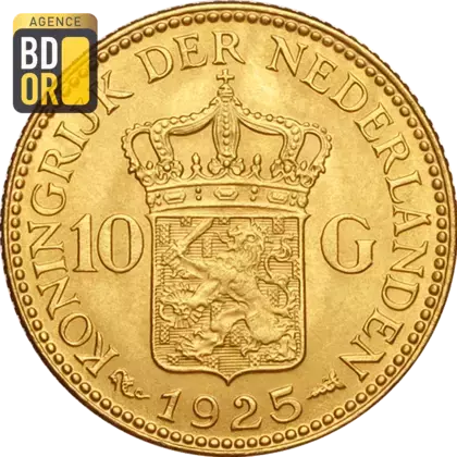 10 Gulden Or Wilhelmina 'Jubilé'