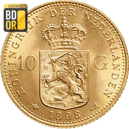 10 Gulden Wilhelmina 'Couronnée'