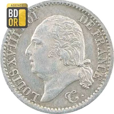 Un quart Franc Louis XVIII
