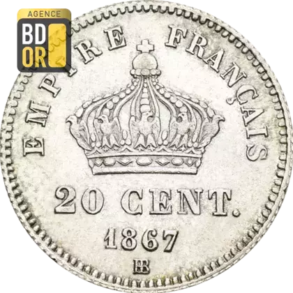20 Cent. Napoléon III Gd Module