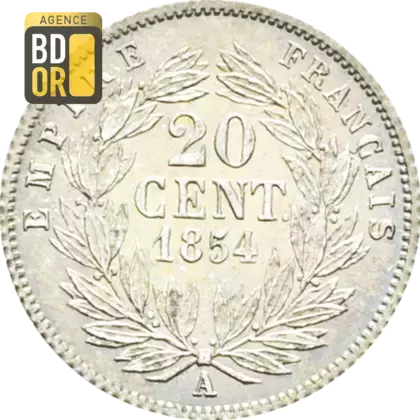 20 Centimes Napoléon III, Tête Nue