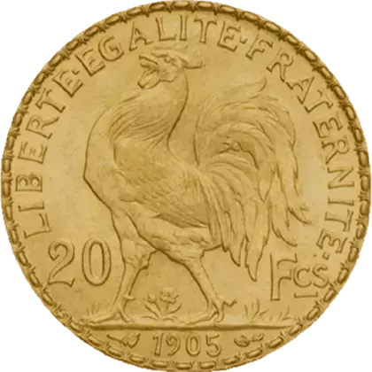 20 Francs Coq Marianne Or