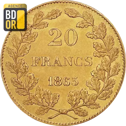 20 Francs Or Belge Leopold Ier