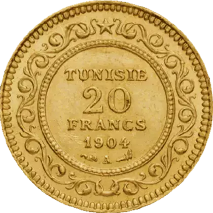 20 Francs Tunisie Or
