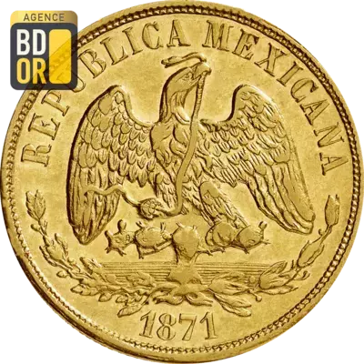 20 Pesos Or 1870 à 1905