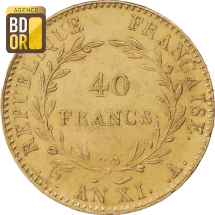 40 Frs Or Bonaparte AnXI - An12