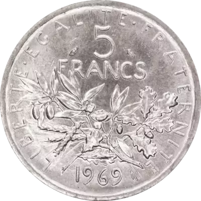 5 Francs Semeuse Argent