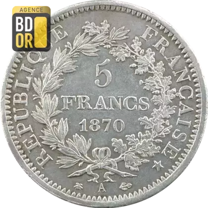 5 Frs Hercule 1870 - 1871