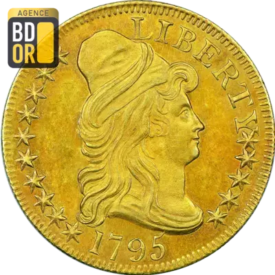 5$ Or Buste Liberty 1795 à 1798