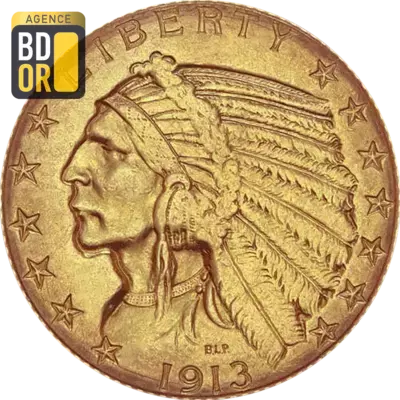 Piece 5 Dollars Or Tete D Indien 1908 A 1929 Piece Or Indian Head or Piece 5 Dollars Or Tete D Indien 1908 A 1929 Piece Or Indian Head or