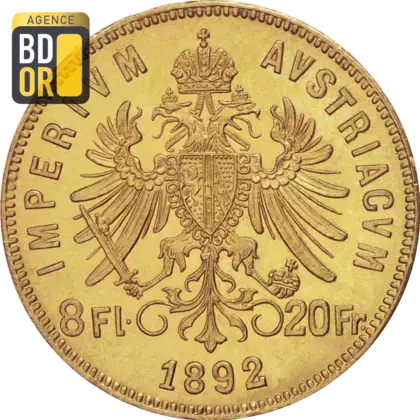 8 Florins - 20 Francs Autriche
