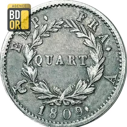 Quart Francs Napoléon 1809