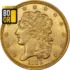 5 $ Or Classique 1834 à 1838