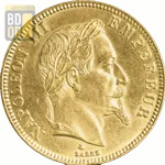 100 Francs Or Napoléon 3 Tête Laurée