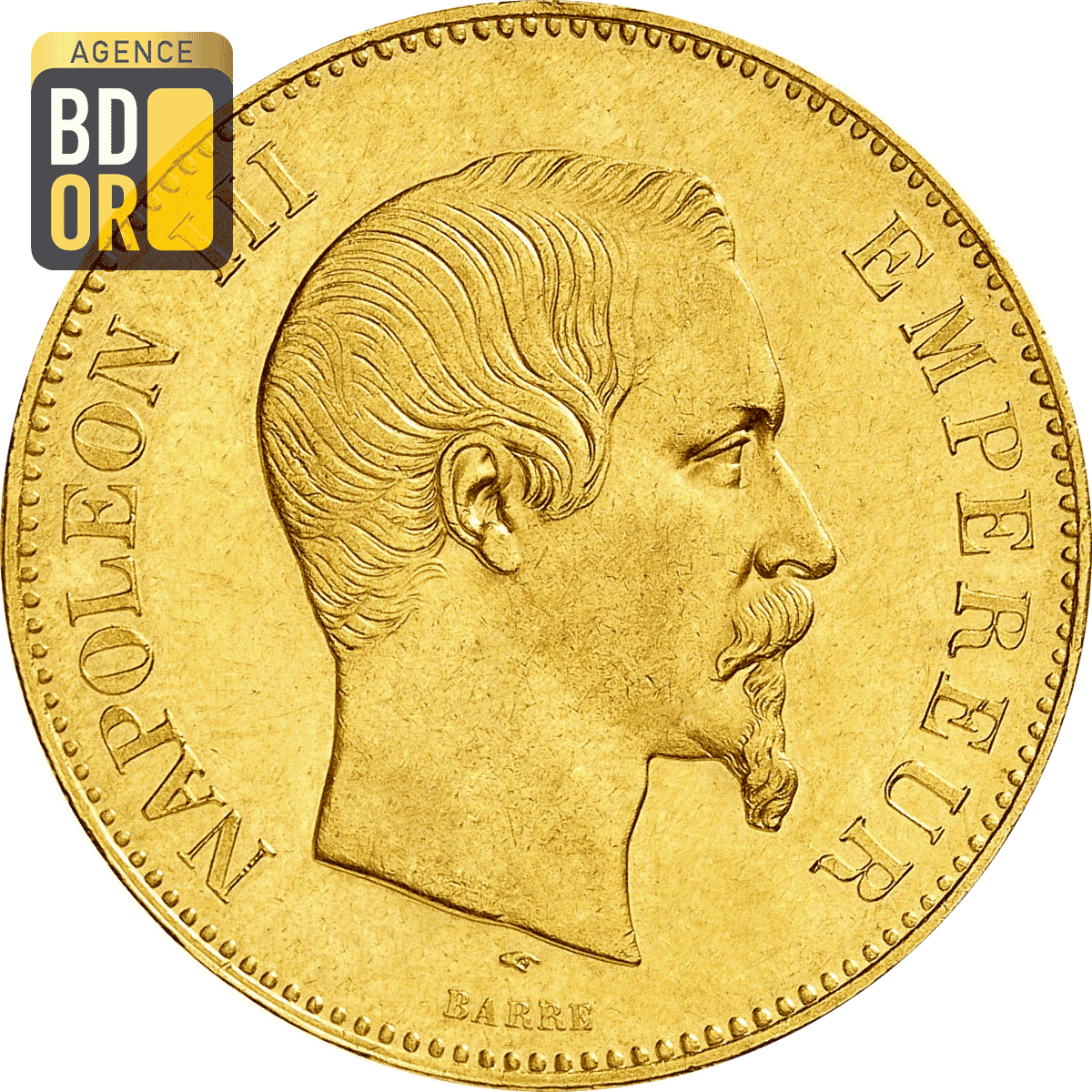 100 Francs Or Napoleon Tete Nue