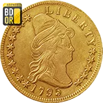 10 Dollars Or 1795 à 1797