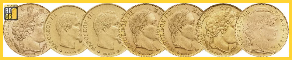 Les pièces de 10 Francs Or