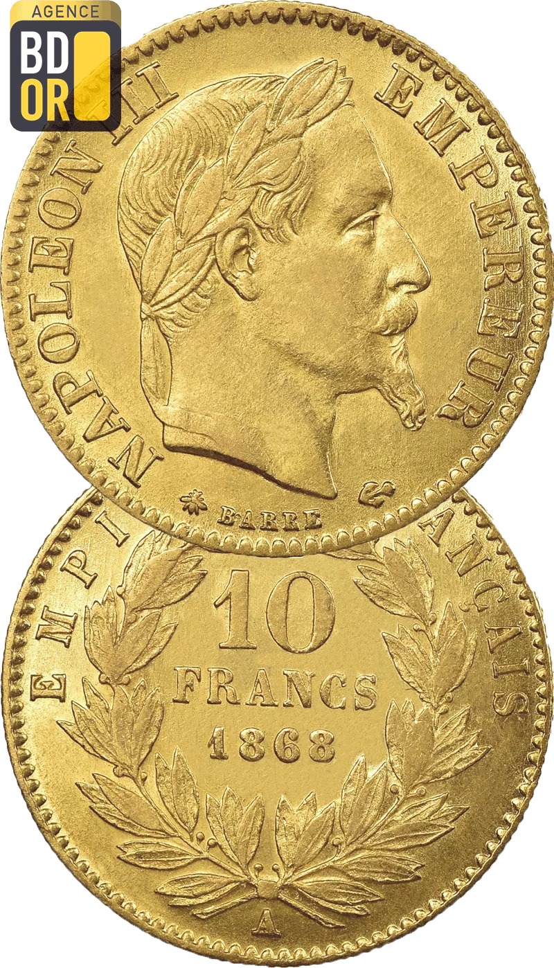 10 Francs Or Napoleon laure