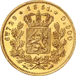 10 Florins Or Willem III 1851 10 Florins Or Willem III 1851