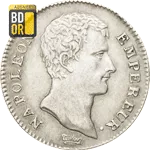 Piece 1 Franc Napoleon tête nue empereur 1 Franc Napoleon I empereur