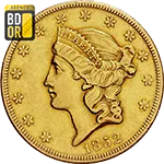 Pièce 20 Dollars Or 1849 et 1866 20 Dollars Or 1849 et 1866