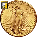 20 Dollars Or 1908 à 1933