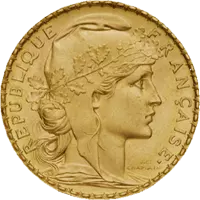 20 Francs Coq Marianne Or