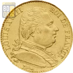 20 Francs Or Louis XVIII Buste habillé 20 Francs Or Louis XVIII Buste habillé