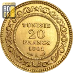 20 Francs Tunisie Or 20 Francs Tunisie Or