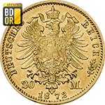 20 Mark Friedrich Ier Baden Revers 20 Mark Friedrich Ier Baden Revers