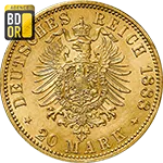 20 Mark Friedrich III Empereur Revers 20 Mark Friedrich III Empereur Revers