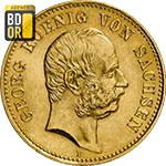 20 Mark Georges 1er Saxe Avers