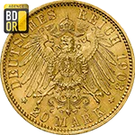 20 Mark Georges 1er Saxe Revers