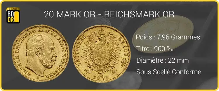 20 Mark Or 20 Mark Or - GoldMark - 20 Reichmark