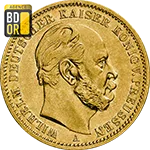 20 Mark Wilhelm I Empereur Avers