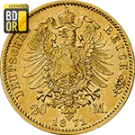 20 Mark Wilhelm I Empereur Revers 20 Mark Wilhelm I Empereur Revers