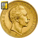 20 Mark Wilhelm II Empereur Avers