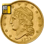 2,5 Dollars Or 1821 à 1834