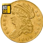 Pièce 2,5 Dollars Or 1808 2,5 Dollars Or 1808