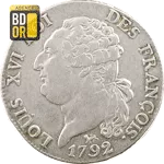 Monnaie 3 Livres Louis XVI ou 1/2 Ecu 3 Livres Louis XVI ou 1/2 Ecu