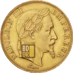 50 Francs Or Napoléon III Lauré 50 Francs Or Napoléon III Lauré