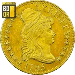 5 Dollars Or 1795 à 1798