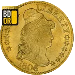 5 Dollars Or 1795 à 1807