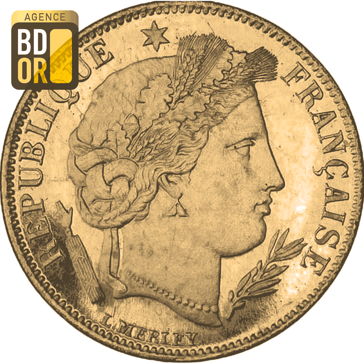 5 Francs Ceres Or 1889