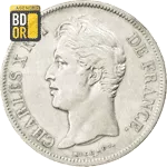 Piece 5 Francs Charles X 2nd type 5 Francs Charles X 2nd type