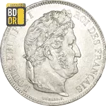 Pièce 5 Francs Louis Philippe Ier Lauré 5 Francs Louis Philippe Ier Lauré