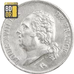 5 Francs Louis XVIII Buste Nu