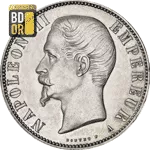 Piece 5 Francs Napoleon III Tête Nue 5 Francs Napoleon III Tête Nue