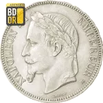 Pièce 5 Francs Napoléon Lauré 5 Francs Napoléon Tête Laurée